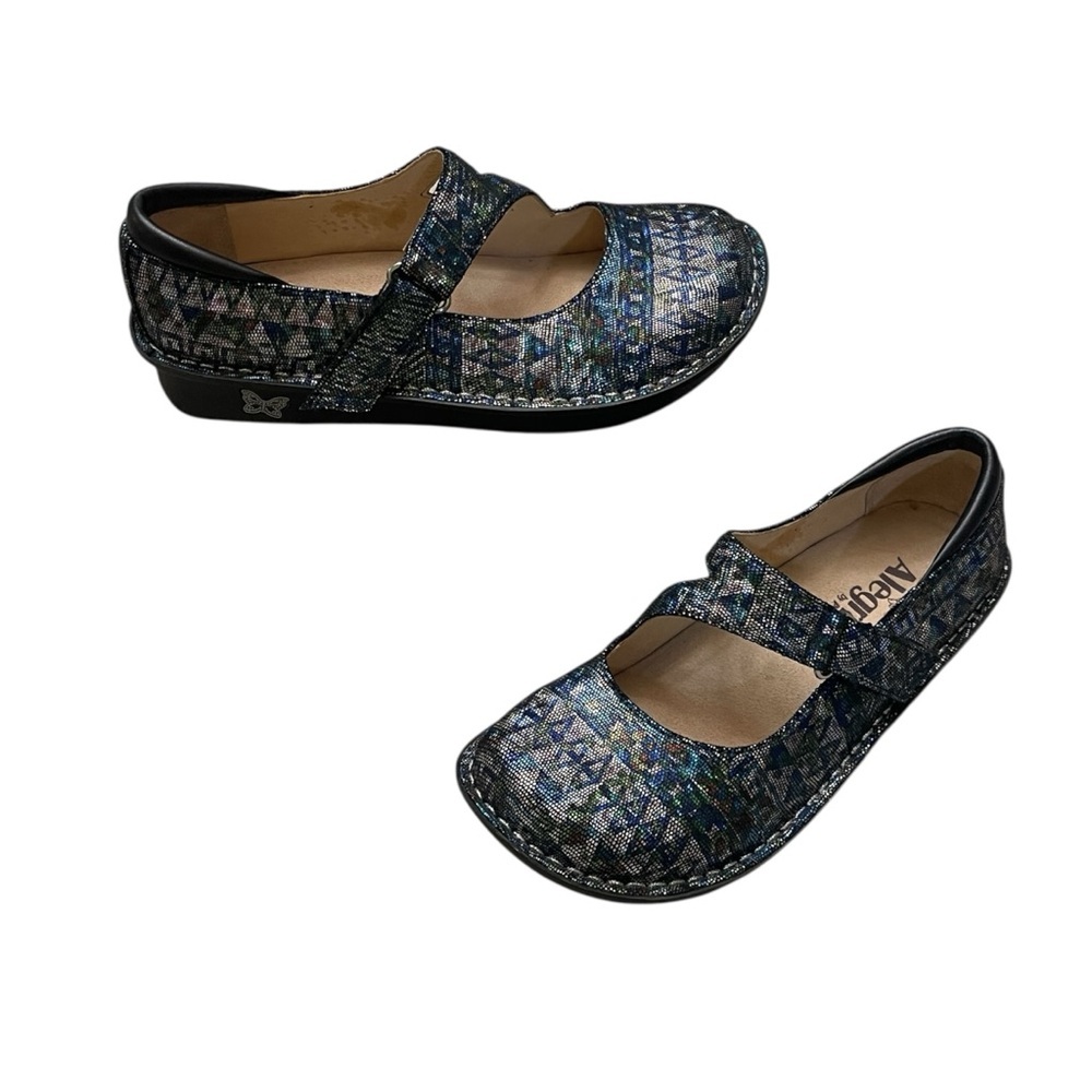 Alegria PG Lite Jil-321 Shinmer Mary Jane Comfort Clogs Womens size 37 US 7-7.5